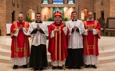 Seminarians Bernasconi and Reed Admitted to Candidacy at Diocesan Celebration